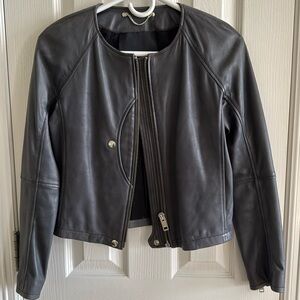 Diesel Black Leather Jacket